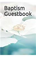 Baptism Guestbook: Baptism Guestbook with 100 lined pages