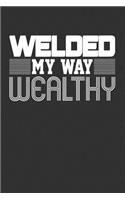Welded My Way Wealthy: Blank Lined Journal