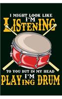 Schlagzeuger Notizbuch I'm Playing Drum