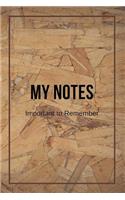 My Notes Important to Remember
