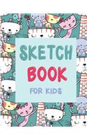 Sketchbook: Cute Bear Sketchbook for Girls: 110 Pages of 8.5 x 11 Blank Paper for Drawing, Sketching and Doodling (Sketchbook for Kids)