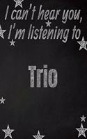I can't hear you, I'm listening to Trio creative writing lined notebook