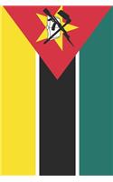 Mozambique Travel Journal - Mozambique Flag Notebook - Mozambican Flag Book: Unruled Blank Journey Diary, 110 page, Lined, 6x9 (15.2 x 22.9 cm)