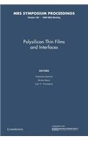 Polysilicon Thin Films and Interfaces: Volume 182