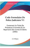 Code-Formulaire De Police Judiciaire V1