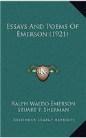 Essays and Poems of Emerson (1921)