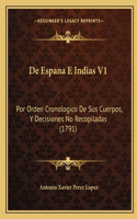 De Espana E Indias V1