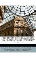 Report of the Commission on Economy and Efficiency ...