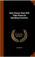 New Pieces That Will Take Prizes in Speaking Contests