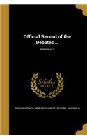 Official Record of the Debates ...; Volume p. 2: (English)