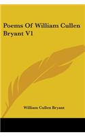 Poems Of William Cullen Bryant V1: (English)