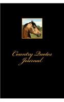 Country Quotes Journal