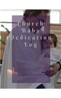 Church Baby Dedication Log