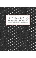 Semesterplaner 2018-2019: Oktober 2018 - September 2019: 19 x 23 cm: Schwarz & Wei? Abstraktion