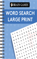 Brain Games - Word Search Large Print (Blue): (Brain Games Large Print)