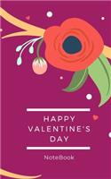 Happy Valentine's day notebook