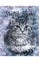 Sketch Book: Cat Themed Notebook for Drawing, Writing, Painting, Sketching or Doodling