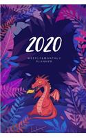 2020 Weekly & Monthly Planner: Dragon - 6X9 Size - Glossy Soft Cover - Multi-Purpose: Organizer/Calendar/Notebook/Agenda/Diary/Journal.(9 Animation Themed Planners)