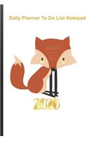 Daily Planner To Do List Notepad 2020: 120 Pages Daily Planner And Note Pad