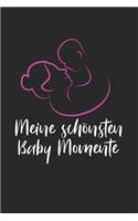 Meine Schönsten Baby Momente: Notebook Notizbuch Register Karo Kariert Journal Din A5 120 Seiten Matheheft I Schulheft I Skizzenbuch I Tagebuch I Ideenbuch I Geburt I Nachwuchs I