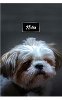 Shih Tzu Dog Pup Puppy Doggie Notebook Bullet Journal Diary Composition Book Notepad - Dreamy Eyes