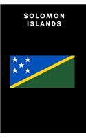 Solomon Islands: Country Flag A5 Notebook to write in with 120 pages