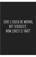 Sure I Could be Wrong But Seriously, How Likely is That?