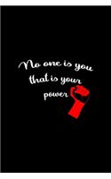 No One Is You That Is Your Power