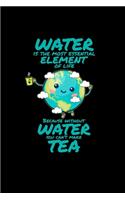 Without water you can't make tea: 6x9 TEA - grid - squared paper - notebook - notes