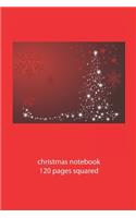 christmas notebook 120 pages squared