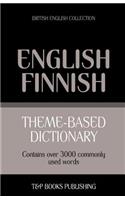 Theme-based dictionary British English-Finnish - 3000 words