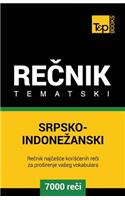 Srpsko-Indonezanski Tematski Recnik - 7000 Korisnih Reci