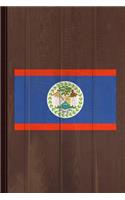 Belize Flag Journal Notebook