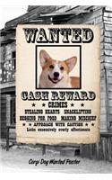 Corgi Dog Wanted Poster