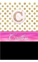 Caitlin: Personalized Lined Journal Diary Notebook 150 Pages, 6" X 9" (15.24 X 22.86 CM), Durable Soft Cover