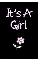 It's A Girl: Blank Lined Journal