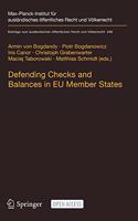 Defending Checks and Balances in Eu Member States