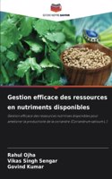 Gestion efficace des ressources en nutriments disponibles