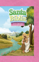 Biblia Rvr 2020 Para Niñas - Tapa Dura/Rosada (Rvr 2020 Bible for Children - Hardcover/Pink)