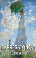 Impressionist Calendar 2021: 16-Month Calendar, Cute Gift Idea For Art Lovers Women & Men