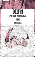 Malbuch Stressabbau - Mandala - Tiere - Delfin