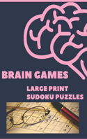 Brain Games - Large Print Sudoku: 1000 Puzzles, Easy, Medium, Hard, Expert, Evil, Bank