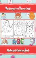 Kindergarten Homeschool Alphabet Coloring Book