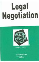 Legal Negotiation in a Nutshell