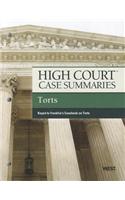 High Court Case Summaries on Torts, Keyed to Franklin