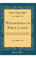 Wanderings in Bible Lands: Notes of Travel in Italy, Greece, Asia-Minor, Egypt, Nubia, Ethiopia, Cush, and Palestine (Classic Reprint)