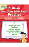 5-Minute Fractions & Decimals Practice
