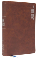 Text Bible: Uncover the Message Between God, Humanity, and You (Net, Brown Leathersoft, Comfort Print)