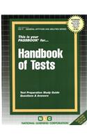 Handbook of Tests: Passbooks Study Guide