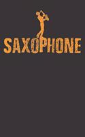 Notebook: Dot Grid Dotted 6x9 120 Pages Saxophone Saxophonist Gift Jazz Musician